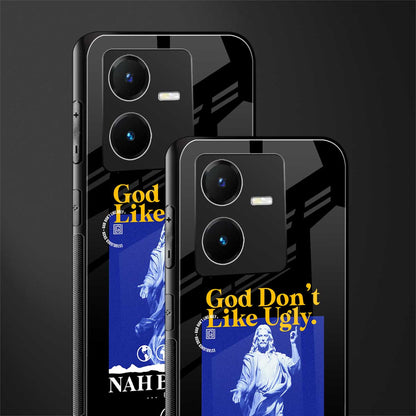 god don't like ugly exclusive back phone cover | glass case for vivo y22