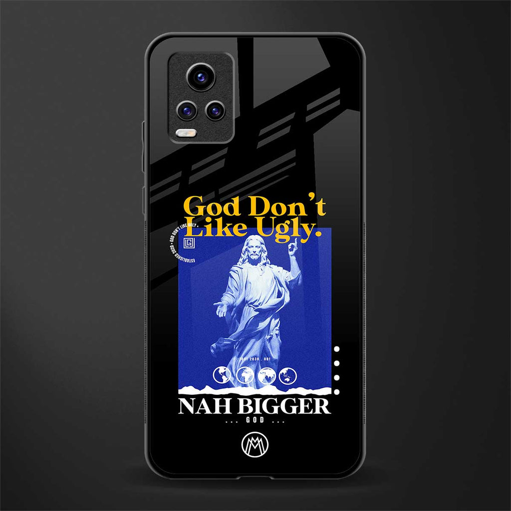 god don't like ugly exclusive back phone cover | glass case for vivo v21e 4g