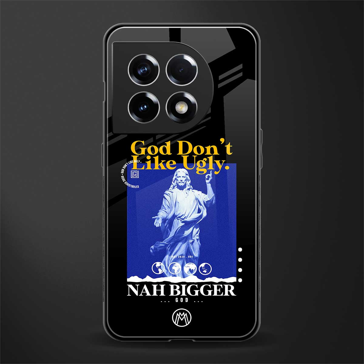 god don't like ugly exclusive back phone cover | glass case for oneplus 11
