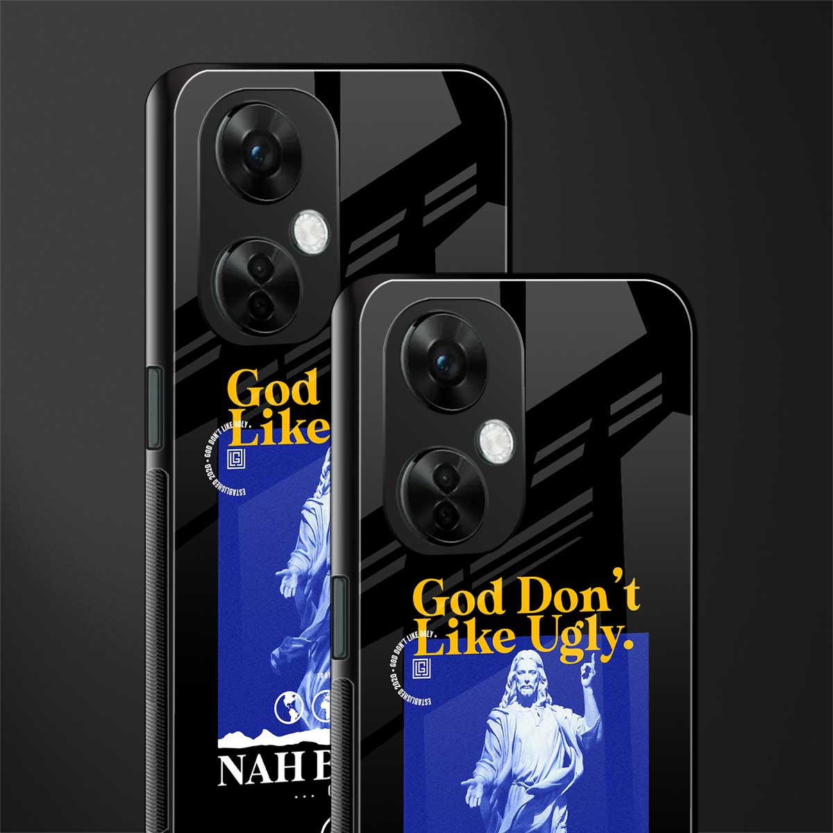 god don't like ugly exclusive back phone cover | glass case for oneplus nord ce 3 lite