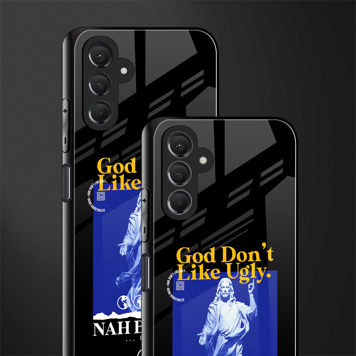 god don't like ugly exclusive back phone cover | glass case for samsun galaxy a24 4g