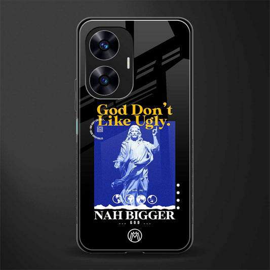 god don't like ugly exclusive back phone cover | glass case for realme c55