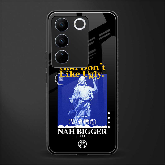 god don't like ugly exclusive back phone cover | glass case for vivo v27 pro 5g