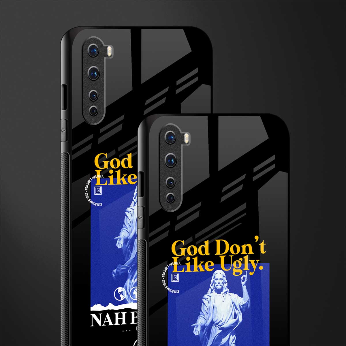 god don't like ugly exclusive glass case for oneplus nord ac2001 image-2