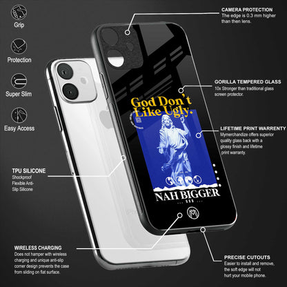 god don't like ugly exclusive back phone cover | glass case for redmi note 11 pro plus 4g/5g