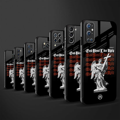 god don't like ugly back phone cover | glass case for iQOO 9 Pro