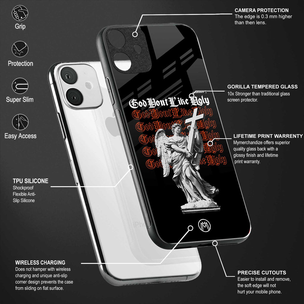 god don't like ugly back phone cover | glass case for samsung galaxy a14 5g