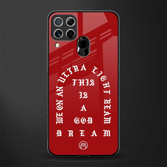 god dream glass case for realme c15 image