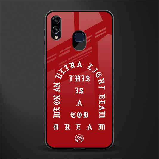 god dream glass case for samsung galaxy a20 image