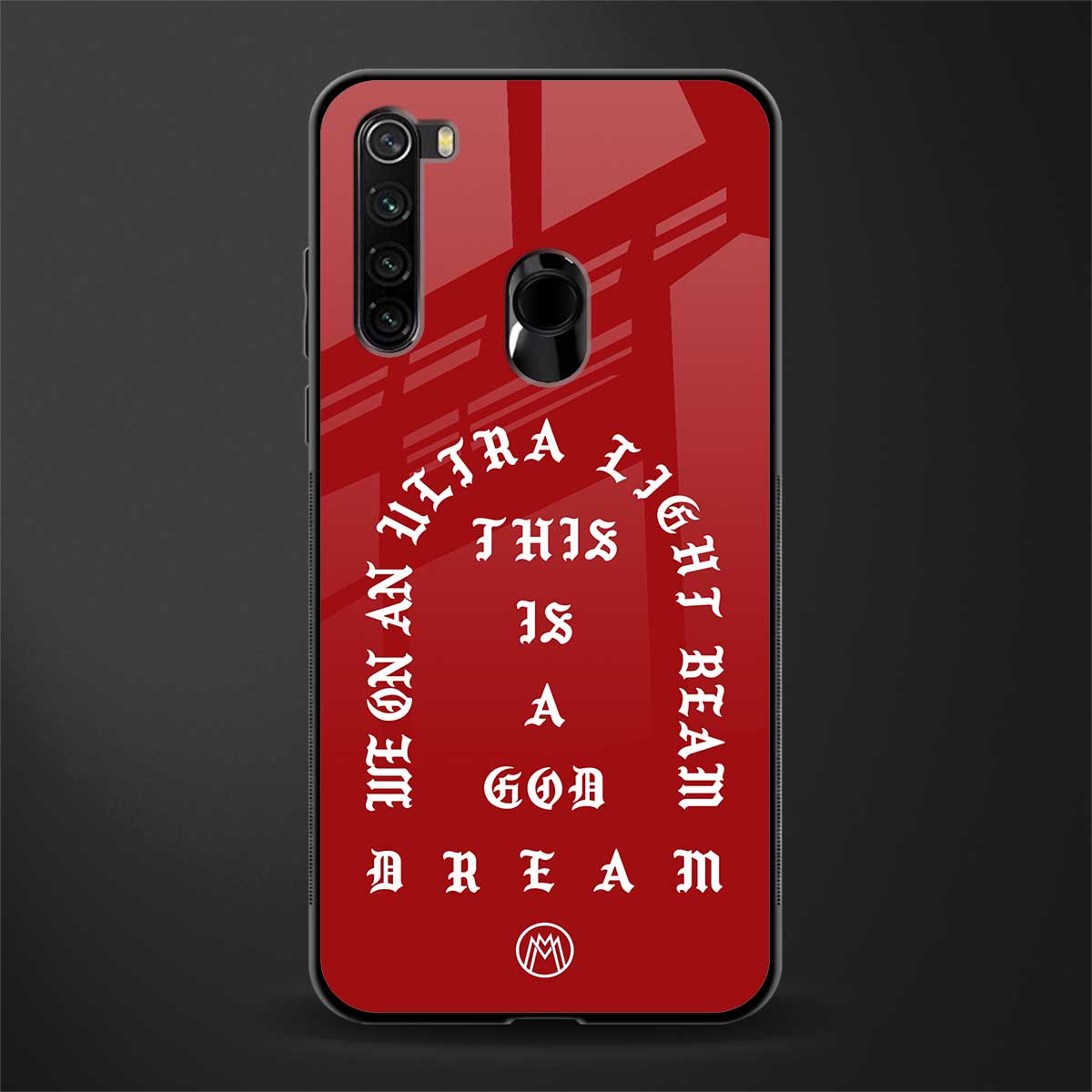 god dream glass case for redmi note 8 image