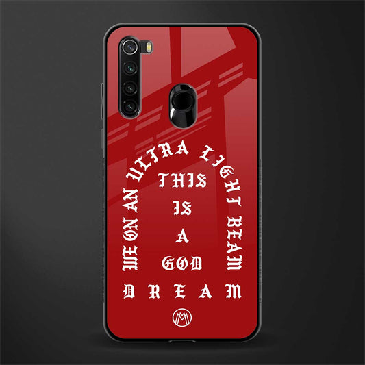 god dream glass case for redmi note 8 image