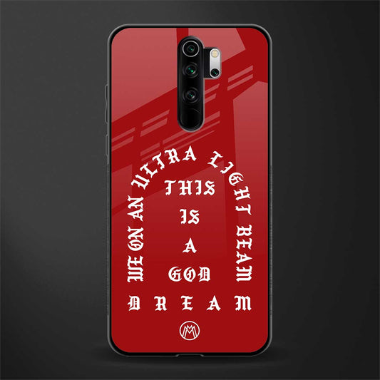 god dream glass case for redmi note 8 pro image