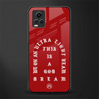 god dream back phone cover | glass case for vivo y73