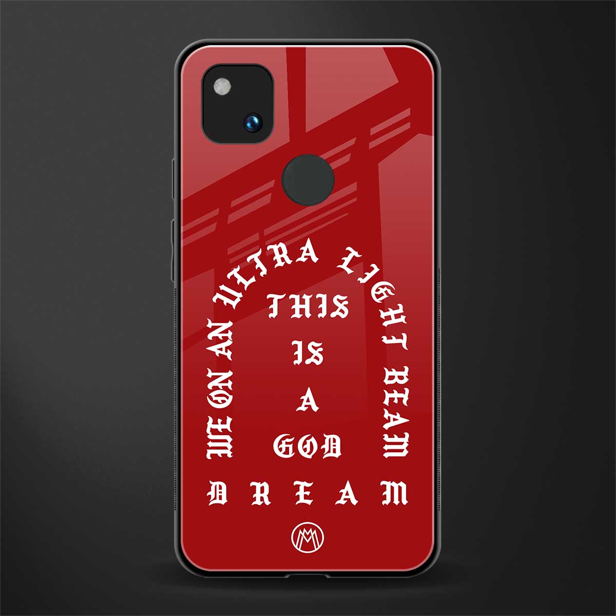 god dream back phone cover | glass case for google pixel 4a 4g