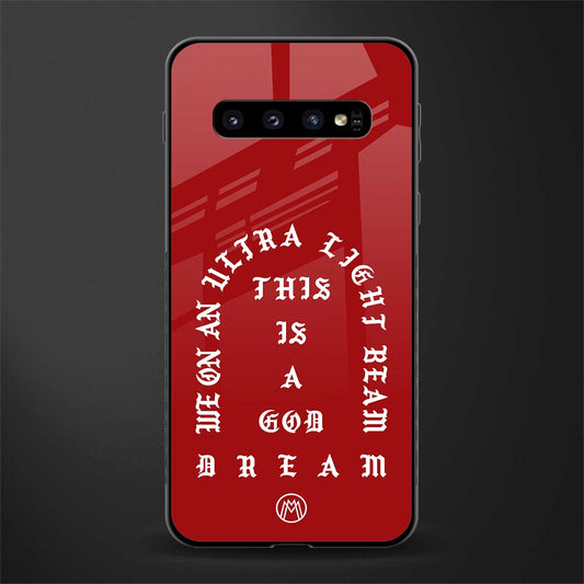 god dream glass case for samsung galaxy s10 image