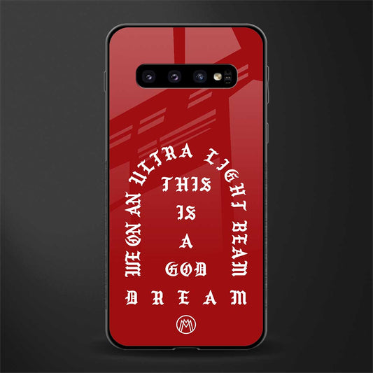 god dream glass case for samsung galaxy s10 plus image