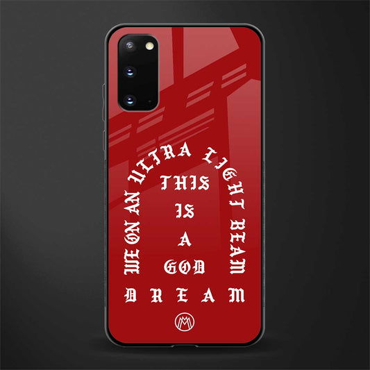 god dream glass case for samsung galaxy s20 image