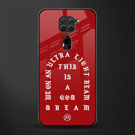 god dream glass case for redmi note 9 image