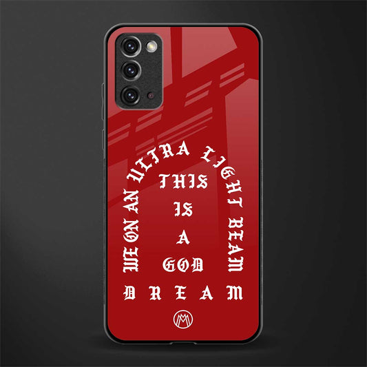 god dream glass case for samsung galaxy note 20 image