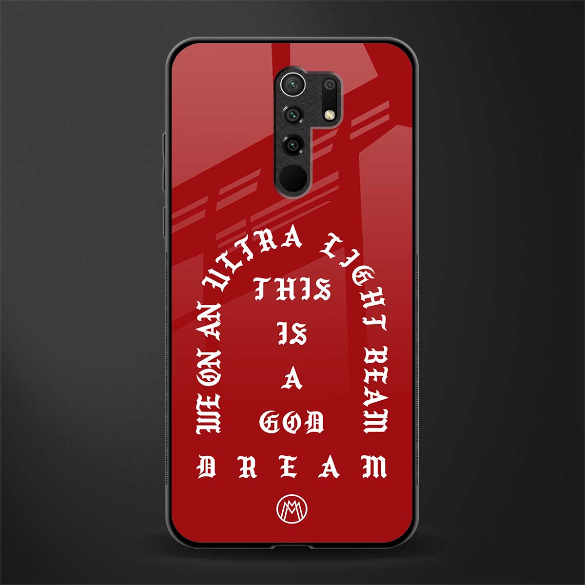 god dream glass case for redmi 9 prime image