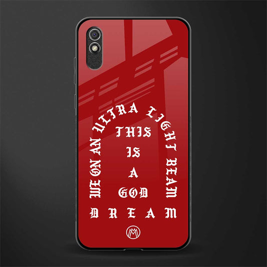 god dream glass case for redmi 9a image