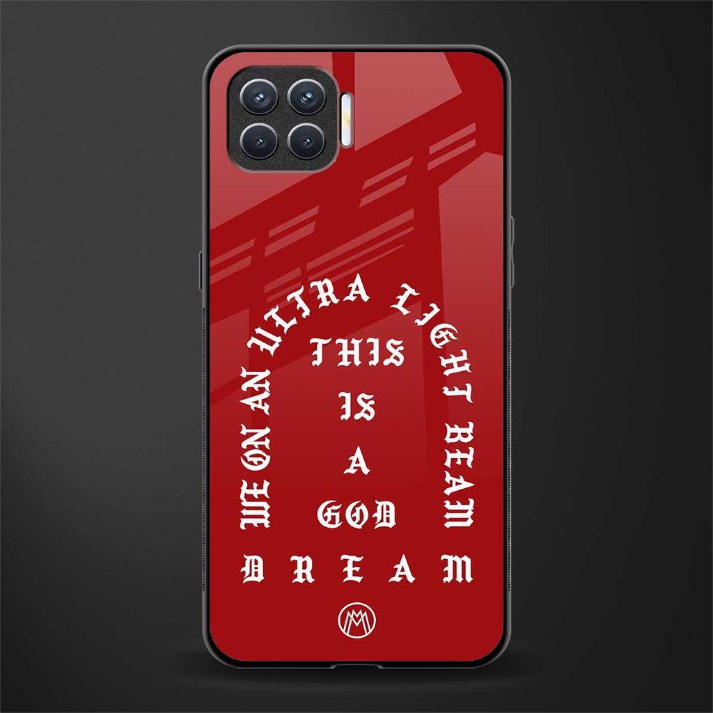 god dream glass case for oppo f17 image