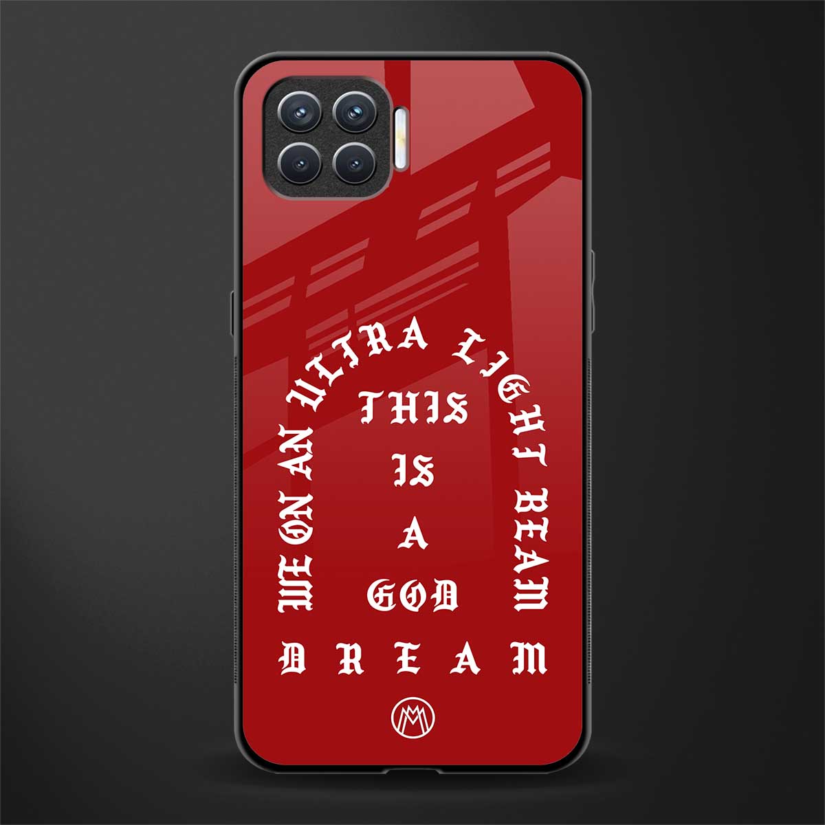 god dream glass case for oppo f17 image