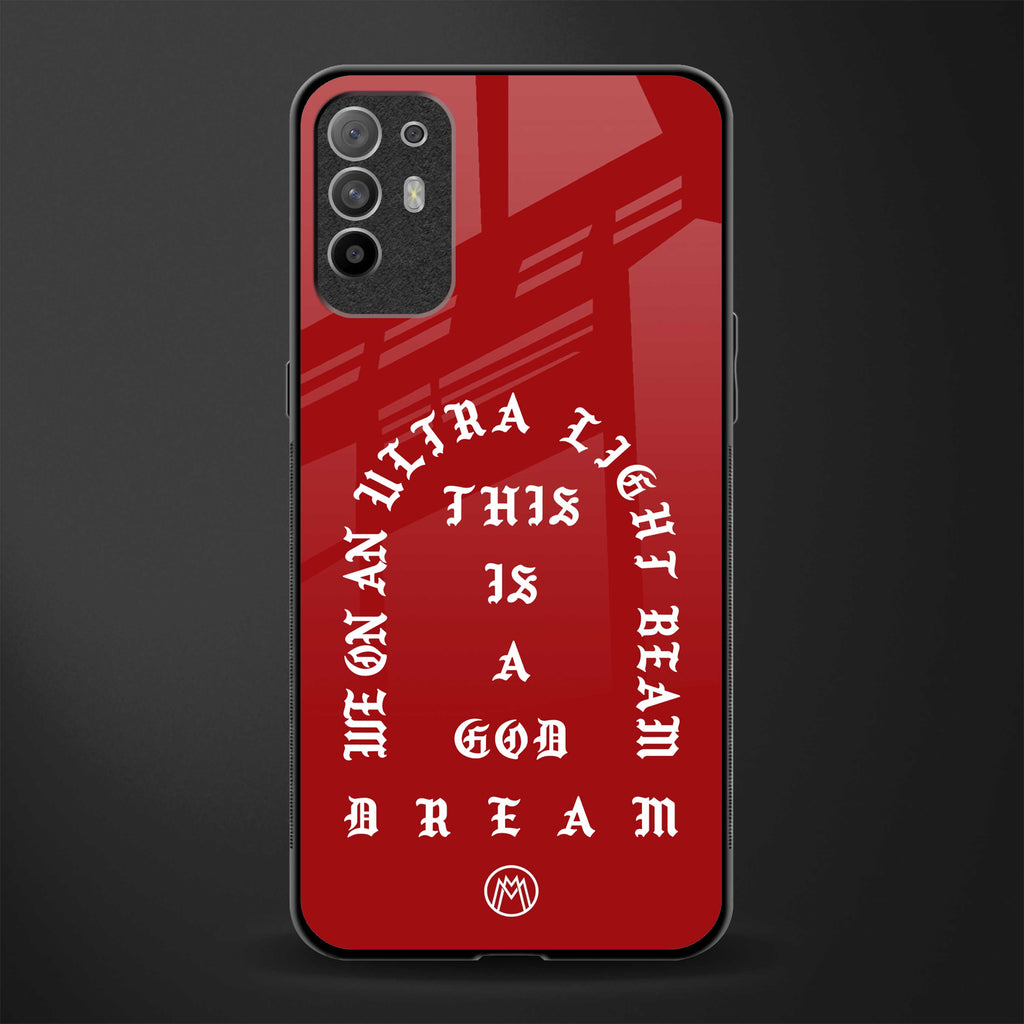 god dream glass case for oppo f19 pro plus image
