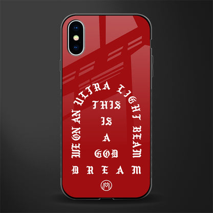 god dream glass case for iphone xs image