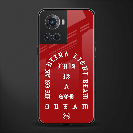 god dream back phone cover | glass case for oneplus 10r 5g