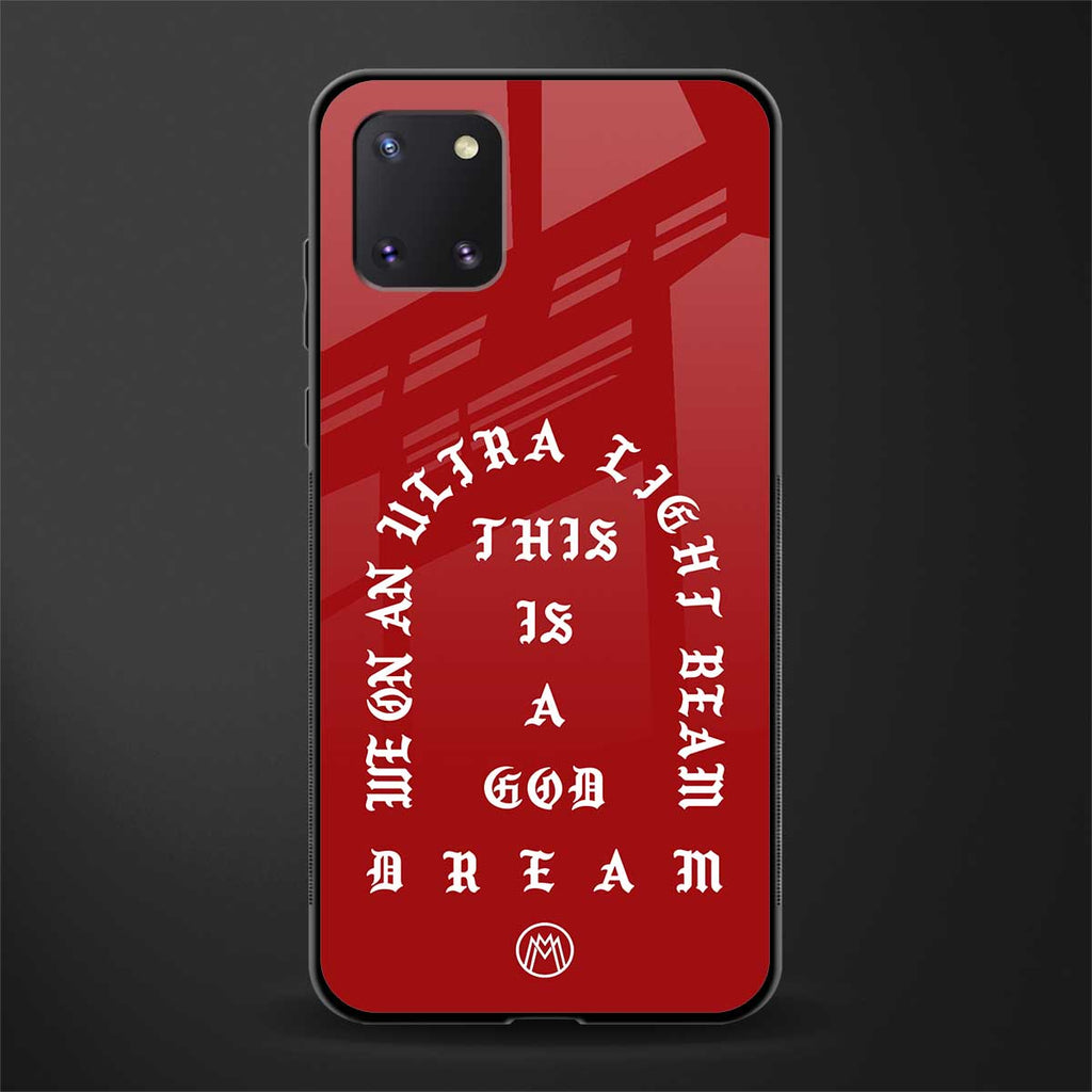 god dream glass case for samsung galaxy note 10 lite image
