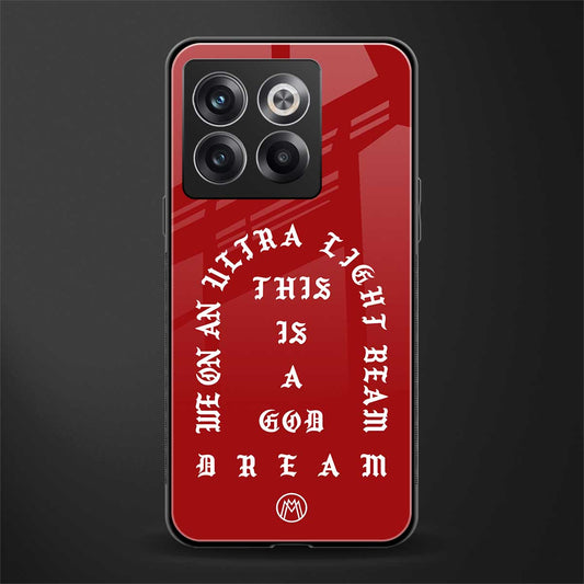 god dream back phone cover | glass case for oneplus 10t