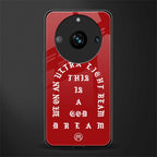 god dream back phone cover | glass case for realme 11 pro 5g