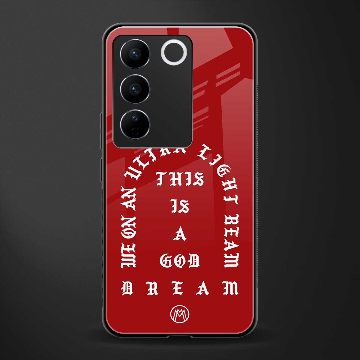 god dream back phone cover | glass case for vivo v27 pro 5g