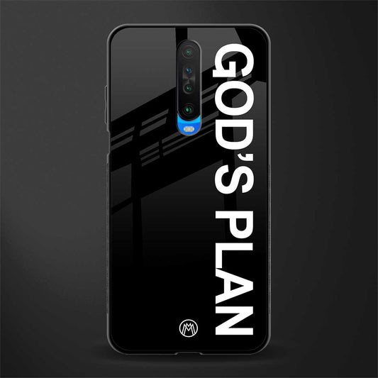 god's plan glass case for poco x2 image