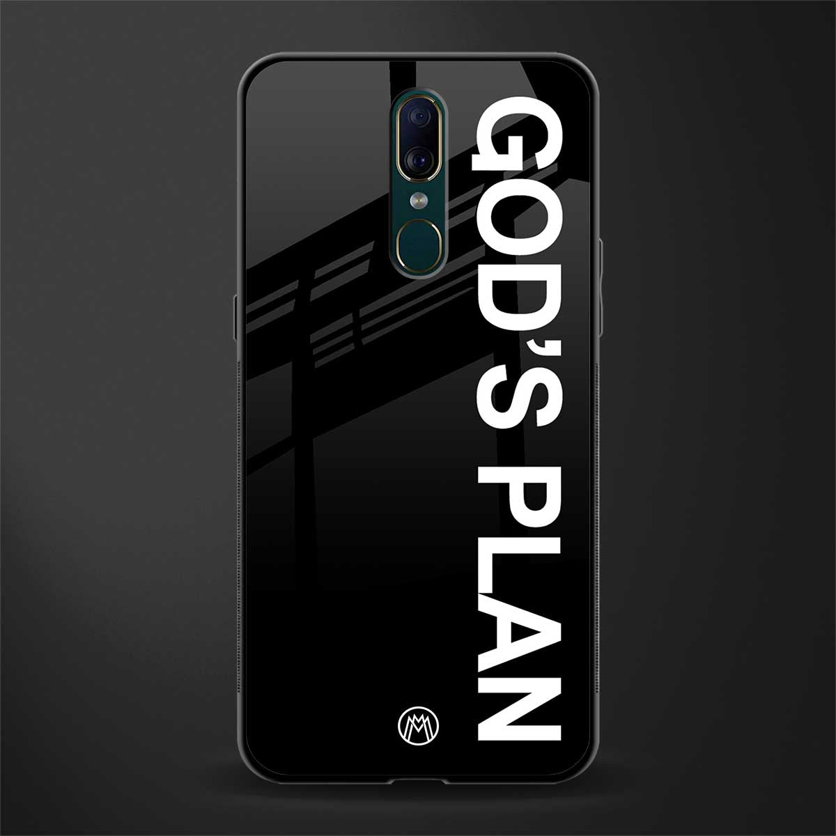 god's plan glass case for oppo f11 image