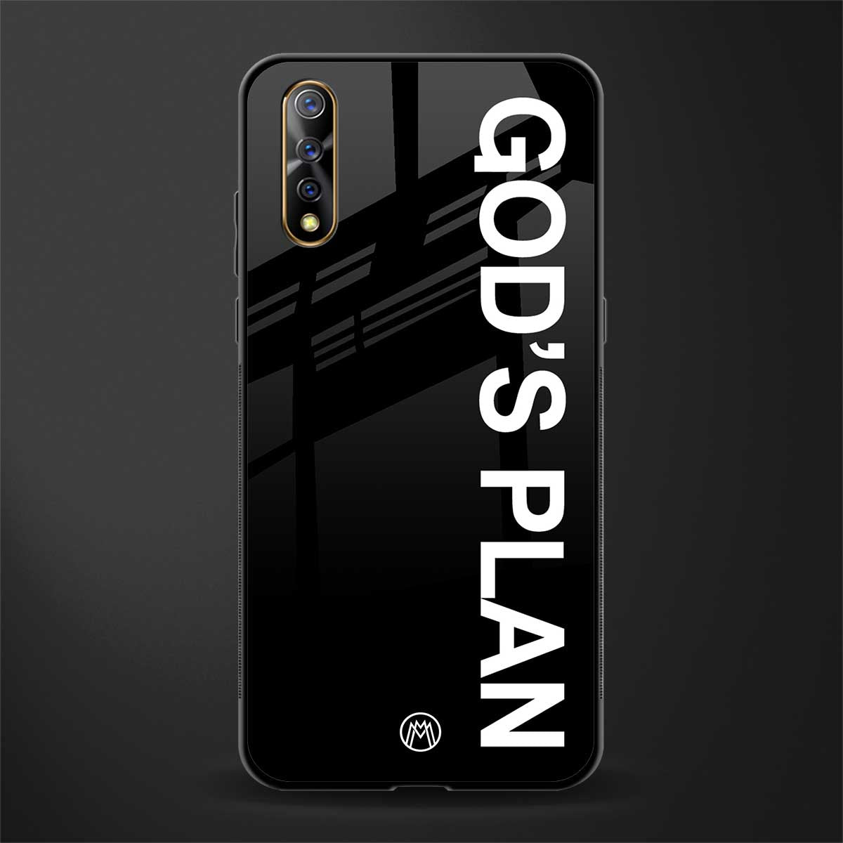 god's plan glass case for vivo s1 image