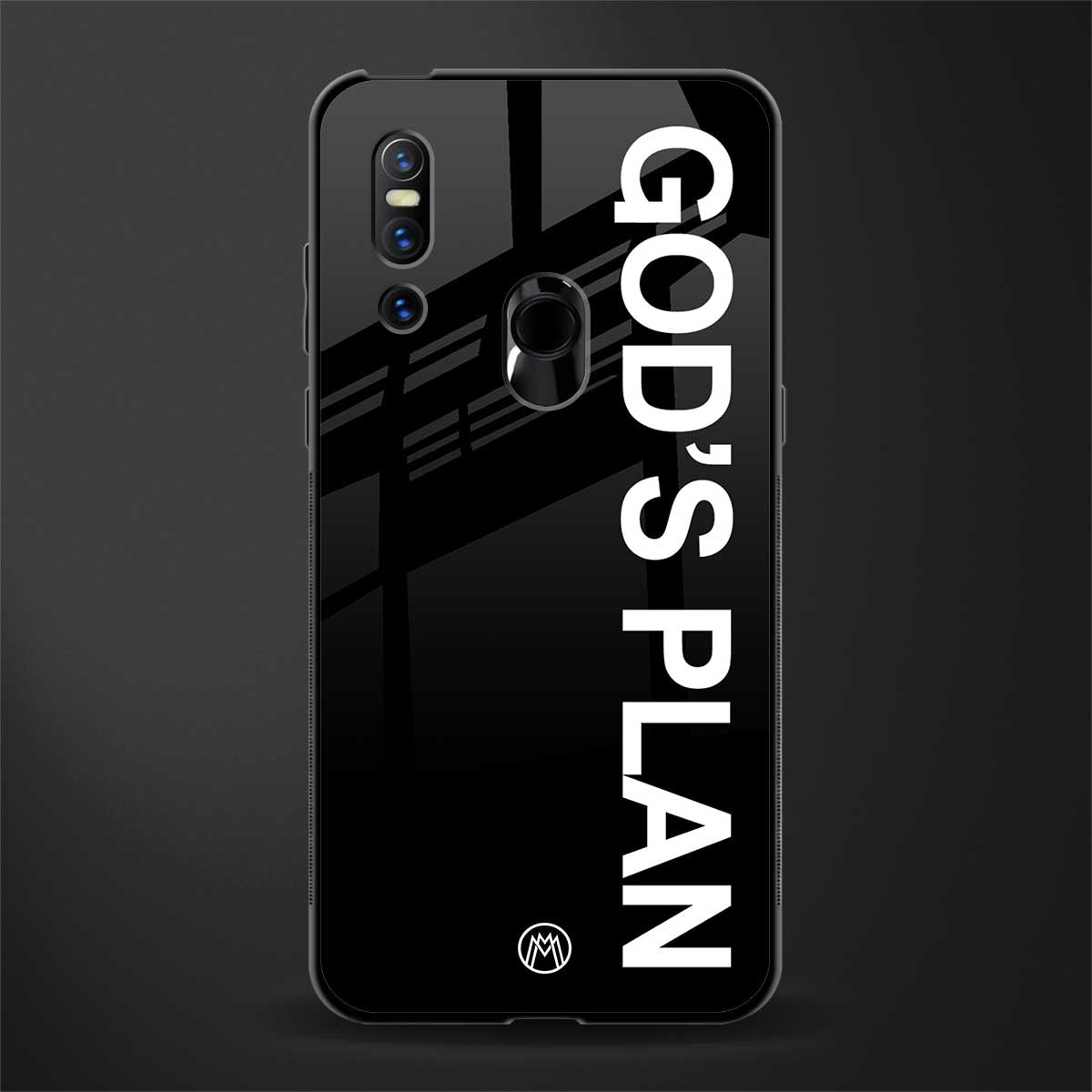 god's plan glass case for vivo v15 image