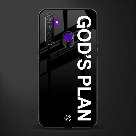 god's plan glass case for realme 5i image
