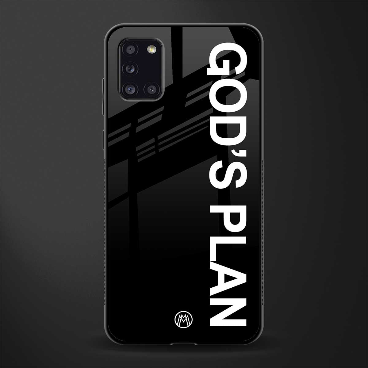 god's plan glass case for samsung galaxy a31 image