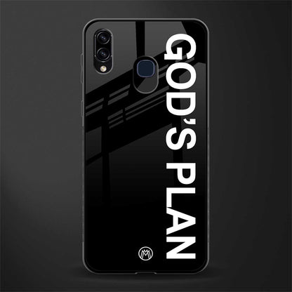 god's plan glass case for samsung galaxy a20 image