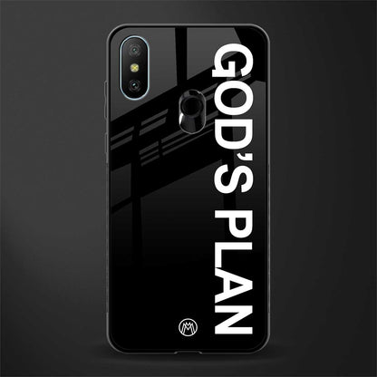 god's plan glass case for redmi 6 pro image