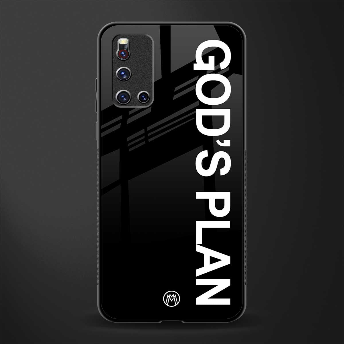 god's plan glass case for vivo v19 image