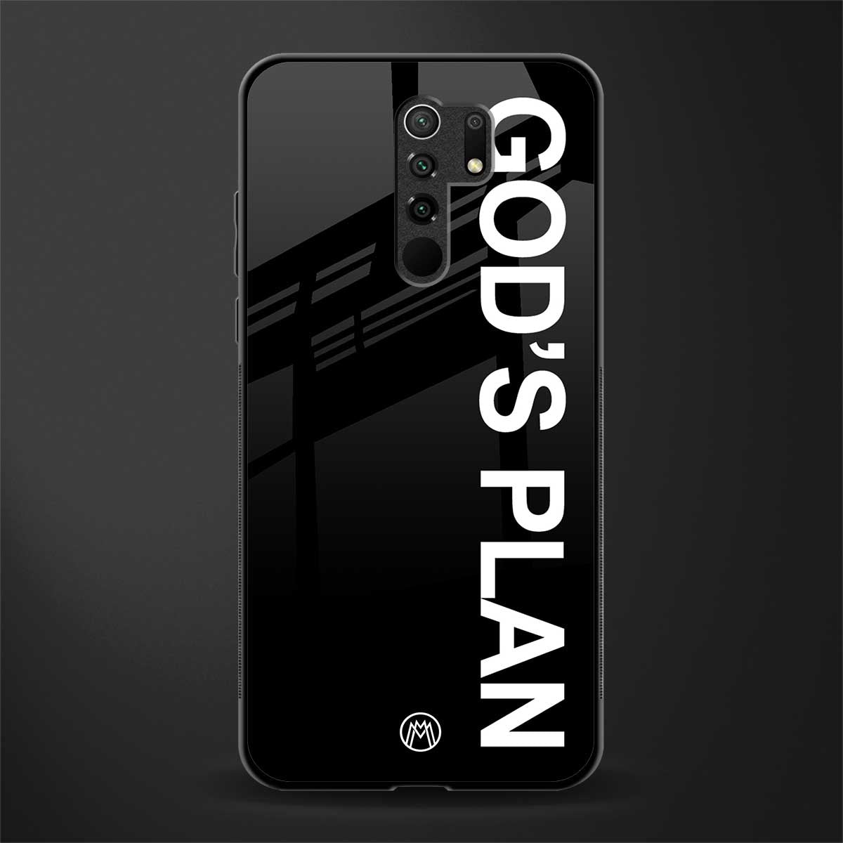 god's plan glass case for poco m2 image