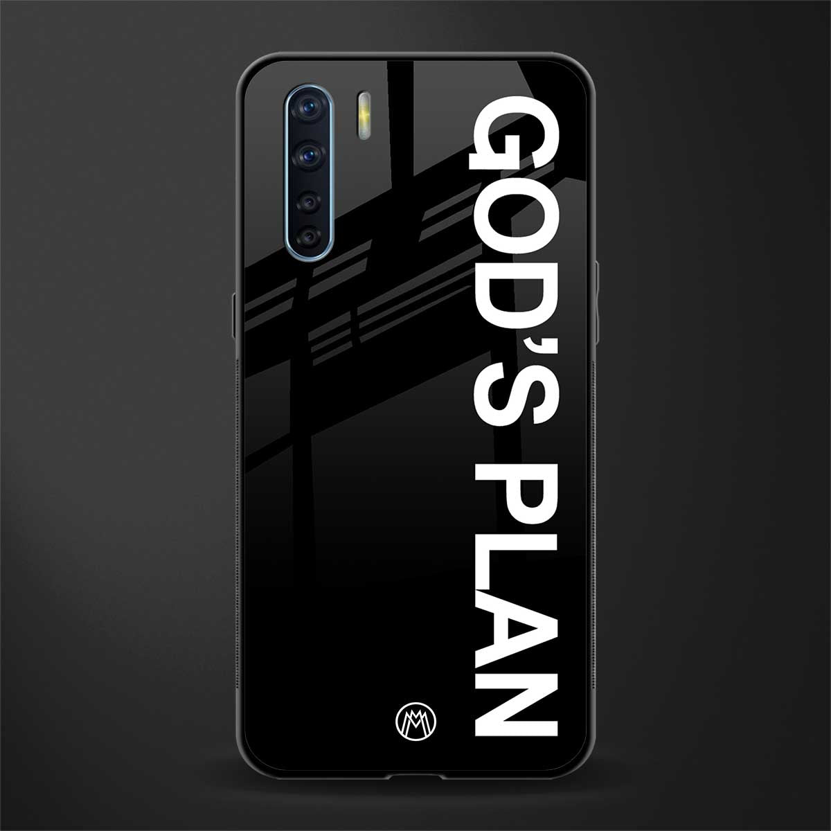 god's plan glass case for oppo f15 image