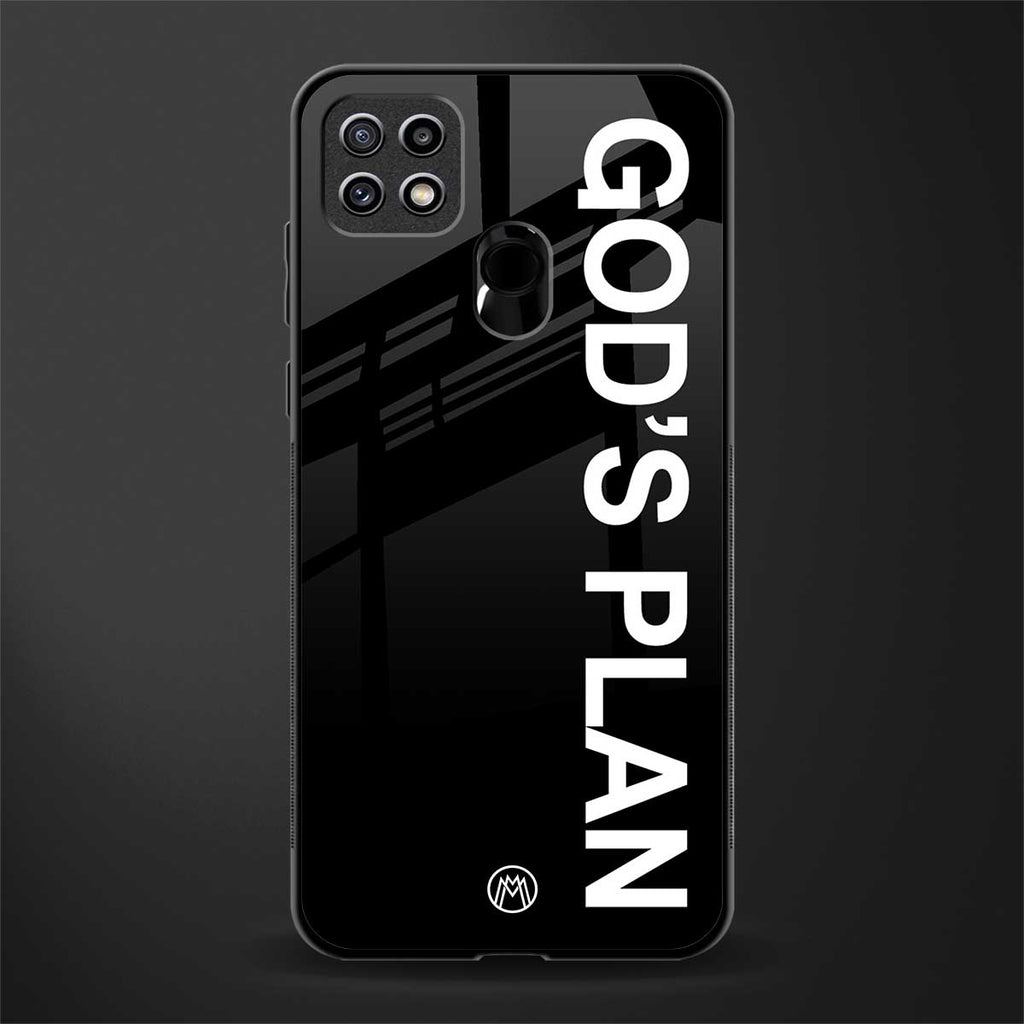 god's plan glass case for oppo a15 image