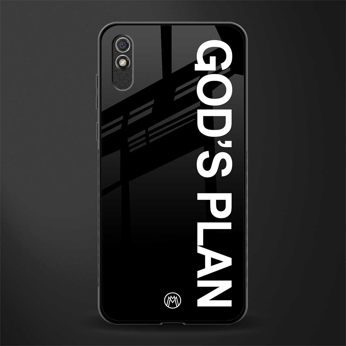 god's plan glass case for redmi 9i image