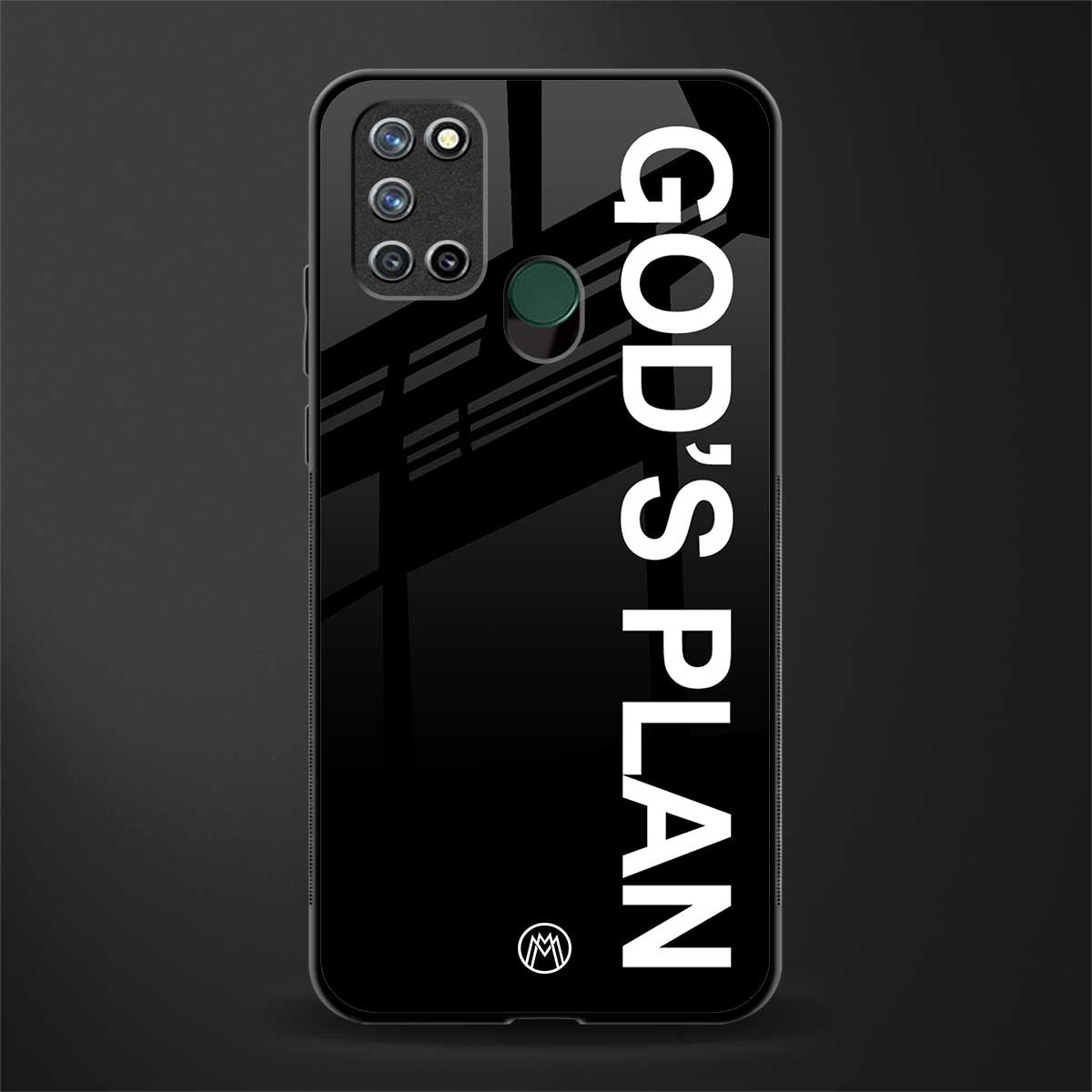 god's plan glass case for realme 7i image