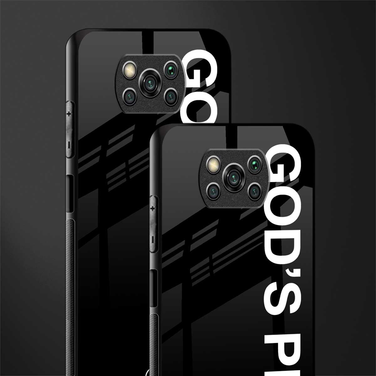 god's plan glass case for poco x3 image-2