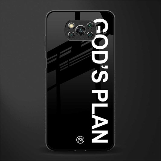 god's plan glass case for poco x3 pro image